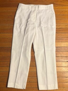 White J-Crew Petite Size Trousers